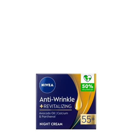 NIVEA VISAGE KREMA 50ML ANTI-WRINKLE+REVITALIZING 55+ NOĆNA 81282
