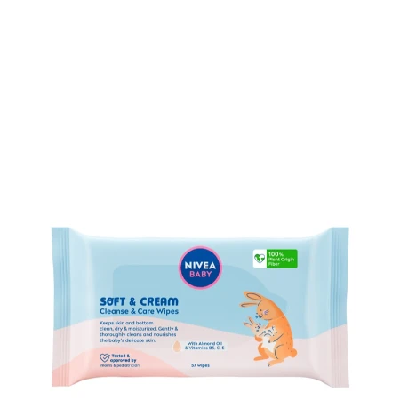 NIVEA BABY VLAŽNE MARAMICE 57 KOM SOFT&CREAM 80551