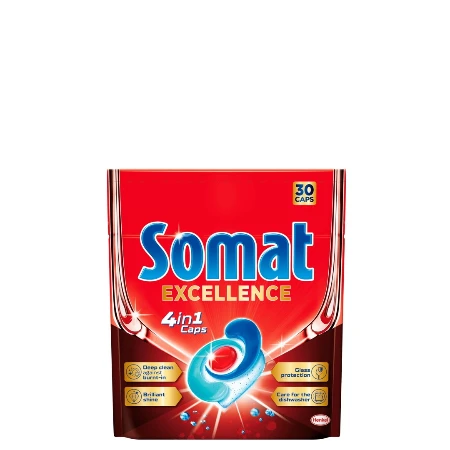 SOMAT TABLETE ZA MAŠINSKO PRANJE POSUĐA 30 KOM EXCELLENCE 4 U 1