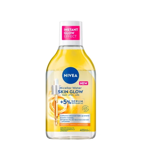 NIVEA VISAGE MICELARNA VODA 400ML SERUM + 5% SKIN GLOW 98717