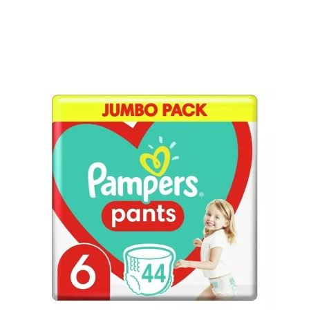 PAMPERS GAĆICE JUMBO PACK 6 EXTRA LARGE 14-19KG 44KOM