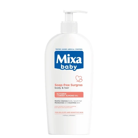 MIXA BABY KUPKA 2U1 ZA TELO I KOSU BEZ SAPUNA 400ML