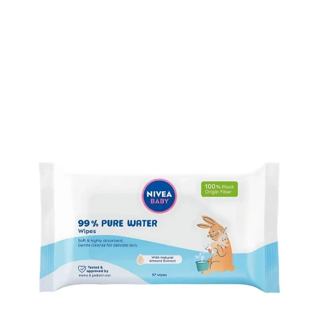 NIVEA BABY VLAŽNE MARAMICE 57 KOM 99% PURE WATER