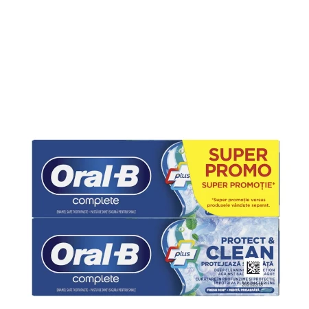 ORAL B DUO PACK PASTA 2X75ML COMPLETE PROTECT&CLEAN