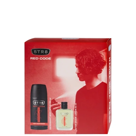 STR8 SET (AFTER SHAVE 50ML+DEO150ML) RED CODE