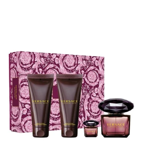 VERSACE CRYSTAL NOIR SET W(EDP 90ML+BODY LOSION 100ML+SHOWER GEL 100ML+EDP 5ML)V070634