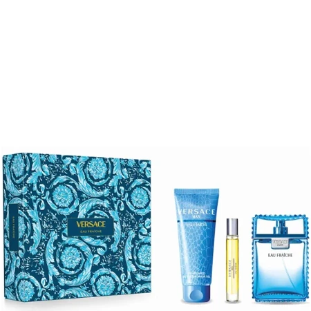 VERSACE MAN EAU FRAICHE SET (EDT 100ML+SHOWER GEL 150ML+SPRAY 10ML) 5000634