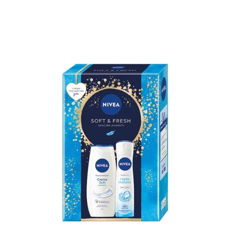 NIVEA SET W 60064155 SOFT&FRESH (DEO 150ML FRESH NATURAL+GEL ZA TUŠIRANJE 250ML)