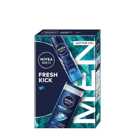 NIVEA SET MEN FRESH KICK 60064149 (DEO 150ML+GEL ZA TUŠIRANJE 250ML)