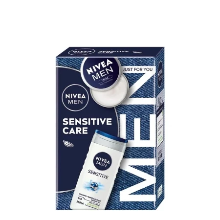 NIVEA SET MEN SENSITIVE CARE (KREMA 75ML + GEL ZA TUŠIRANJE 250ML)