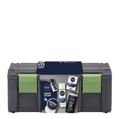 NIVEA SET MEN MEN'S STUFF (BALSAM ZA BRIJANJE 100ML+PENA ZA BRIJANJE 200ML+ROLL ON50ML+GEL 250ML+ KREMA 150ML)KOFER