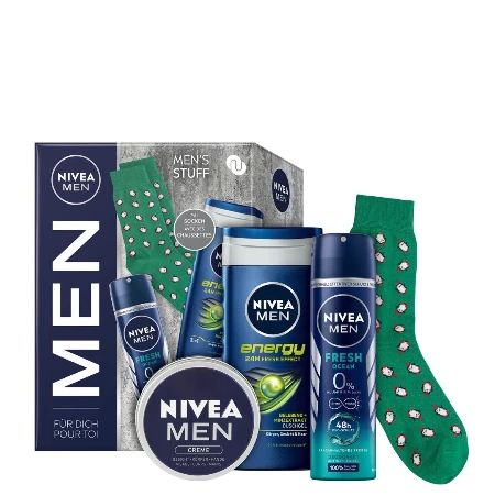 NIVEA SET MEN MEN'S STUFF (KREMA75ML+ DEO 150ML+ GEL ZA TUŠIRANJE 250ML)