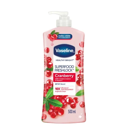 VASELINE LOSION ZA TELO 500ML SUPERFOOD CRANBERRY PUMPICA