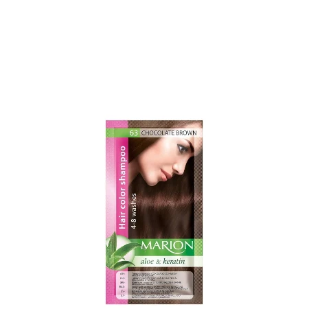 MARION COLOR ŠAMPON 40ML ALOE&KERATIN 63 CHOCOLATE BROWN