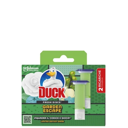 DUCK WC FRESH DISC REFIL 2X36ML GARDEN ESCAPE