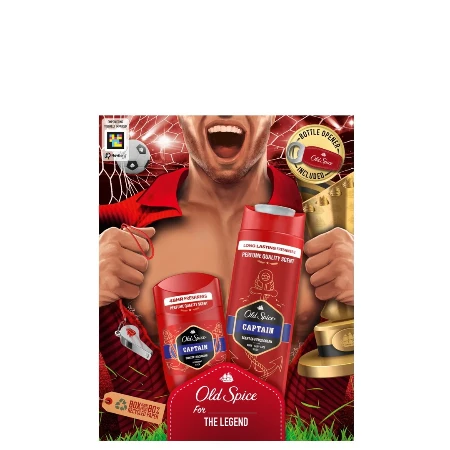 OLD SPICE SET CAPTAIN(GEL ZA TUŠIRANJE&ŠAMPON 250ML + STIK 50ML+OTVARAČ ZA FLAŠE)