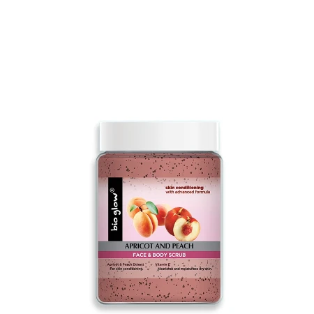 BIO GLOW PILING ZA LICE I TELO 500ML APRICOT&PEACH