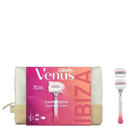 GILLETTE SET VENUS COMFORTGLIDE (BRIJAČ SUGARBERRY+DOPUNE 2 KOM) NESESER