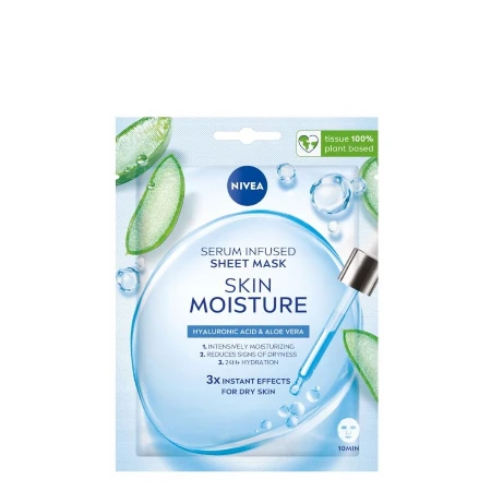 NIVEA VISAGE MASKA SKIN MOISTURE HYALURONIC ACID&ALOE VERA SHEET 81984