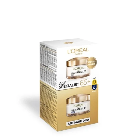 LOREAL DUO PACK AGE-SPECIALIST 65+ (DNEVNA KREMA 50ML+NOĆNA KREMA 50ML)