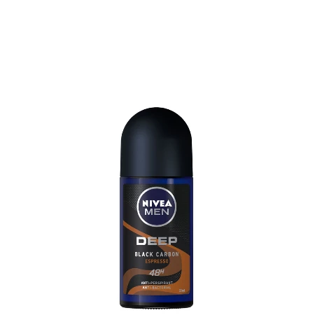 NIVEA ROLL-ON MEN 50ML DEEP BLACK CARBON ESPRESSO 85366