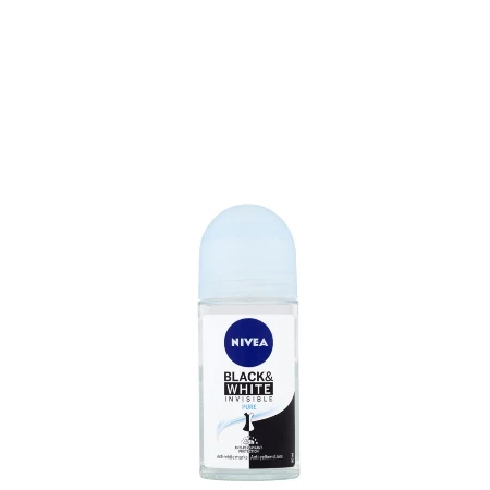 NIVEA ROLL-ON W.50ML BLACK&WHITE INVISIBLE PURE 82234