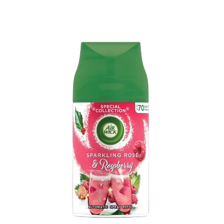 AIRWICK FRESHMATIC REFIL 250ML SPARKLING ROSE &RASPBERRY