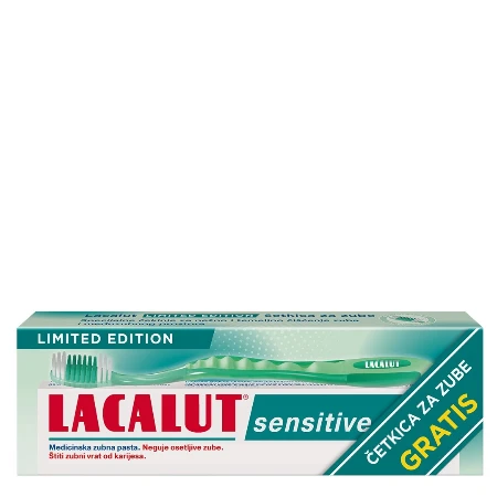 LACALUT PASTA 75ML SENSITIVE + ČETKICA