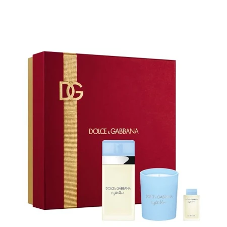 DOLCE&GABBANA LIGHT BLUE SET (EDT 50ML + MIRISNA SVEĆA + EDP 5ML)