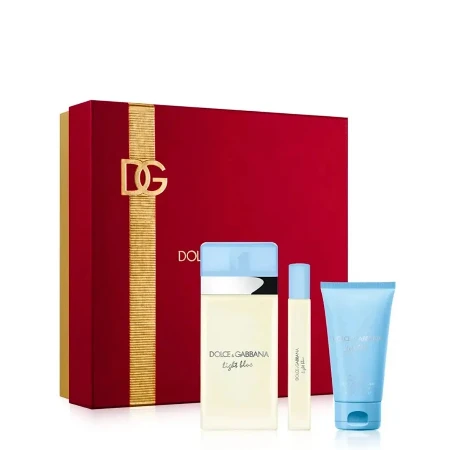 DOLCE&GABBANA LIGHT BLUE SET(EDT 100ML+BODY CREAM 50ML+EDT 10ML)2C03