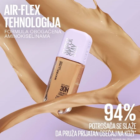MAYBELLINE TEČNI PUDER 30H SUPERSTAY LUMI MATTE 126 35ML