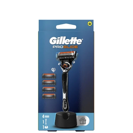 GILLETTE BRIJAČ PROGLIDE + DOPUNE 4 KOM + STALAK
