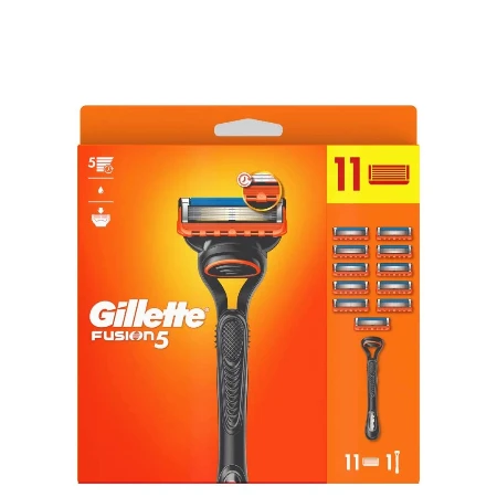 GILLETTE BRIJAČ FUSION 5 + DOPUNE 11 KOM