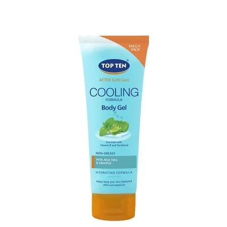 TOP TEN SUN GEL AFTER SUN COOLING 230ML TUBA ALOE VERA&MENTHOL