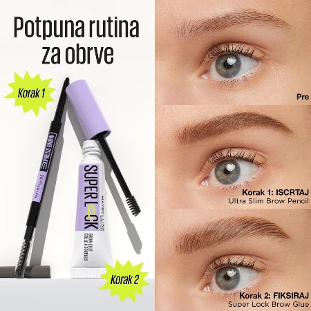 MAYBELLINE GEL ZA OBRVE SUPERLOCK DEEP BROWN