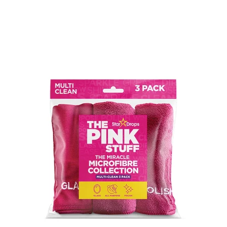 THE PINK STUFF THE MIRACLE KRPE MIKROFIBER GLASS 3KOM