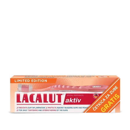 LACALUT PASTA 75ML AKTIVE + ČETKICA LIMITED EDITION