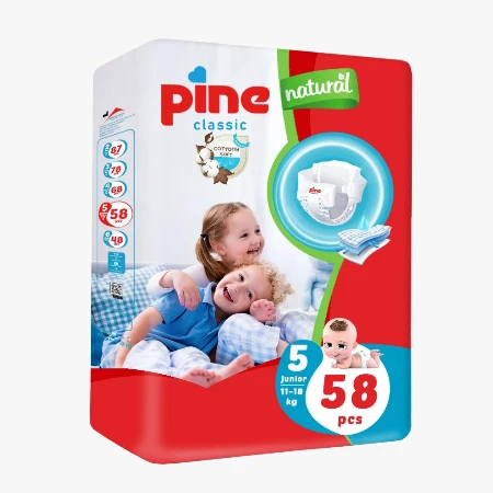 PINE PELENE CLASSIC NATURAL JUMBO 5 11-25KG 58KOM