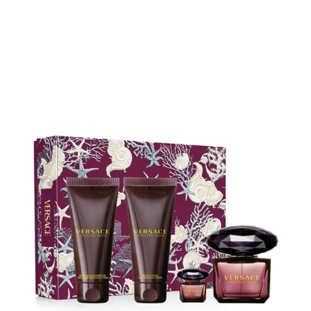VERSACE CRYSTAL NOIR(EDP 90ML+SHOWER GEL 100ML+BODY LOSION 100ML+EDP 5ML)V070635 W