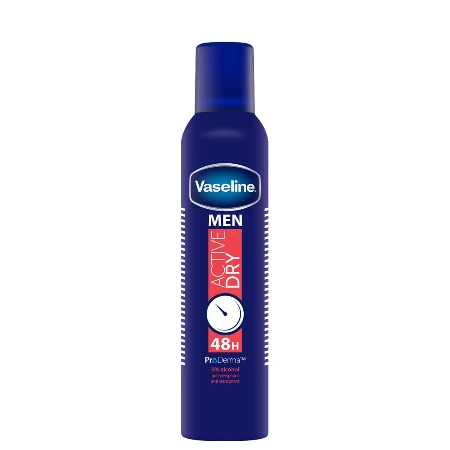 VASELINE DEO MEN 250ML ACTIVE DRY