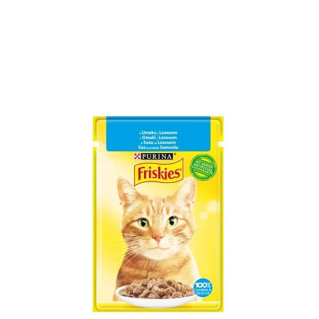 FRISKIES PRELIVI ZA MAČKE 85G LOSOS I TUNA