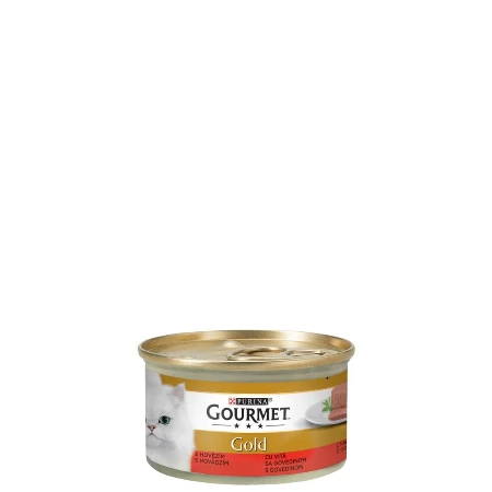 GOURMET GOLD KOMADIĆI U SOSU ZA MAČKE 85G DUO GOVEDINA