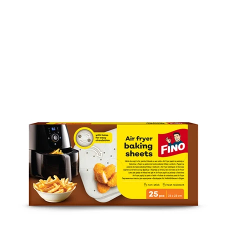 FINO PAPIR ZA PEČENJE U LISTOVIMA ZA AIR FRYER 25KOM