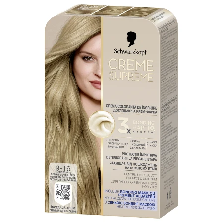 SCHWARZKOPF CREME SUPREME BOJA ZA KOSU 9-16 ULTRA LIGHT COOL BLONDE