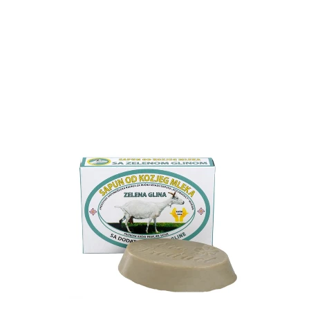 ECO PRODUCT SAPUN KOZIJE MLEKO 75G SA ZELENOM GLINOM