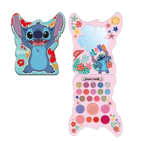 STITCH MAKE-UP SET (SJAJ ZA USNE, SENKE ZA OČI, RUMENILO, ČETKICA, OGLEDALO)