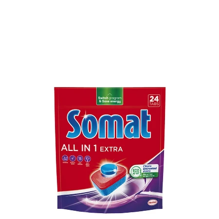 SOMAT TABLETE ZA MAŠINSKO PRANJE POSUĐA 24 KOM ALL IN ONE EXTRA