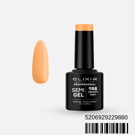 ELIXIR SEMI GEL LAK U BOJI 8ML 988 CREAMY PUFF