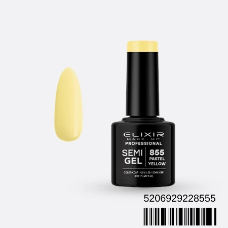 ELIXIR SEMI GEL LAK U BOJI 8ML 855 PASTEL YELLOW