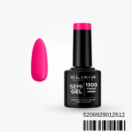 ELIXIR SEMI GEL LAK U BOJI 8ML 1300 FOREST GREEN